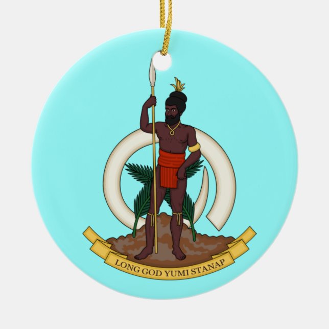 VANUATU - Ornamento navideño Personalizado (Frente)