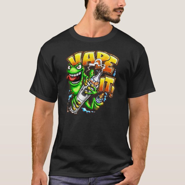 ¡Vape él! Camisa oscura (Anverso)