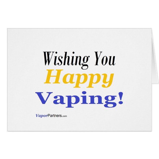 Vaping desea tarjetas (Anverso (Horizontal))
