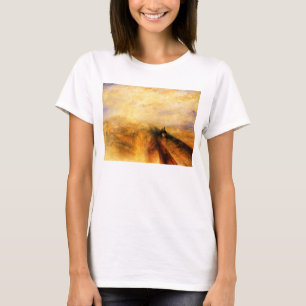 Vapor de la lluvia de JMW Turner y camiseta de la