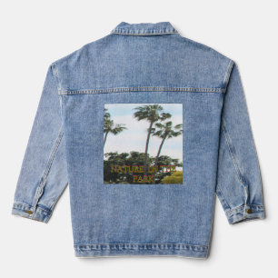 Vaquera Árboles de Palma Tropicales Chaqueta de Verano Ele