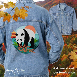 Vaquera BAO SHI - La chaqueta Panda denim