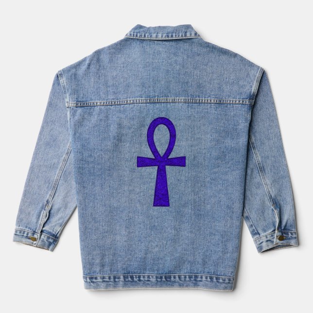 Vaquera Chaqueta azul Ankh Denim (Reverso )