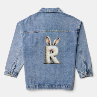 Vaquera Chaqueta con impresión inicial R elegante para niñ