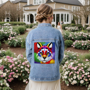 Vaquera Chaqueta de denegación de ropa de gatos de Alexand