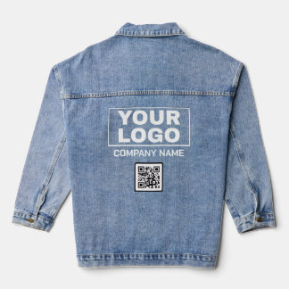 Vaquera Chaqueta de Denim con Nombre y Logo de la Empresa