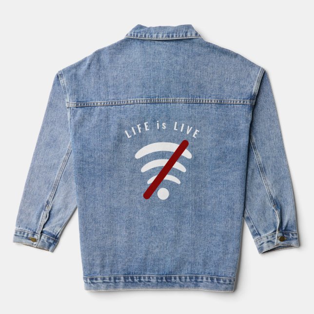Vaquera Chaqueta de Denim Creativo (Reverso )