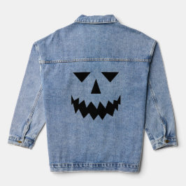 Vaquera Chaqueta de Denim de calabaza negra
