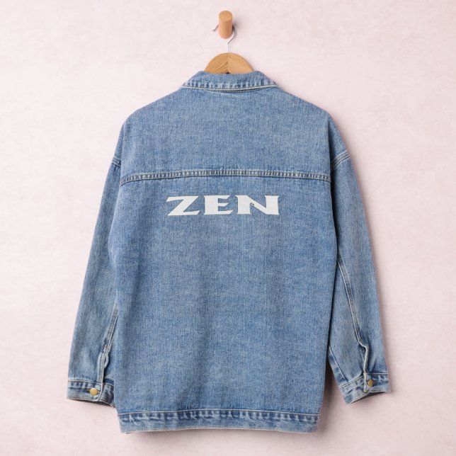 Vaquera Chaqueta de denim de mujeres blancas Zen (Hangar)