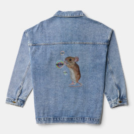 Vaquera Chaqueta de denim de ratón y burbujas