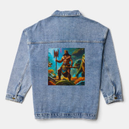 Vaquera Chaqueta de Denim del Rey Bárbaro