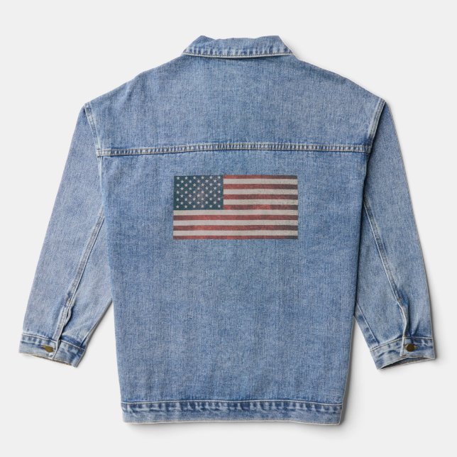Vaquera Chaqueta de Denim FLAG PATRIOTA (Reverso )