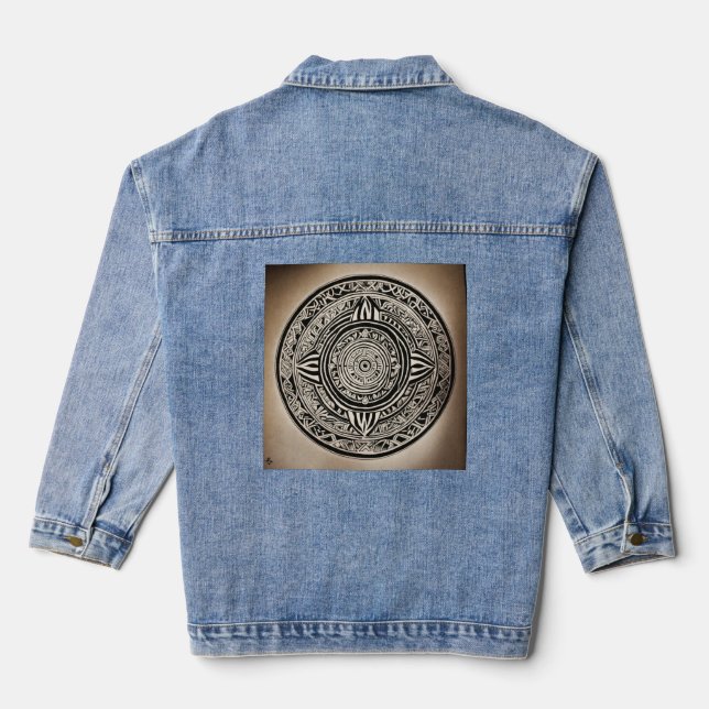 Vaquera Chaqueta de Denim para mujeres ( Diseñada ) (Reverso )