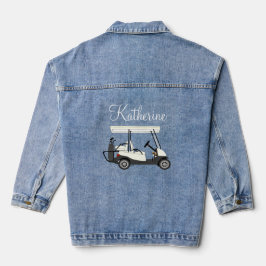 Vaquera Chaqueta de Denim Personalizada para Carro de Golf