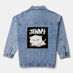 Vaquera Chaqueta de Denim PERSONALIZADA PERSONALIZADO CAT