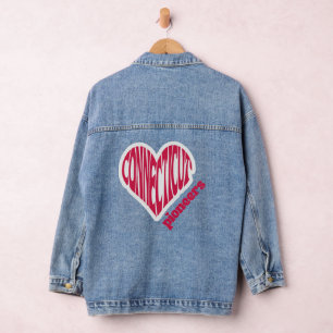 VAQUERA CHAQUETA DE JEAN DE LA UNIVERSIDAD SACRED HEART PI