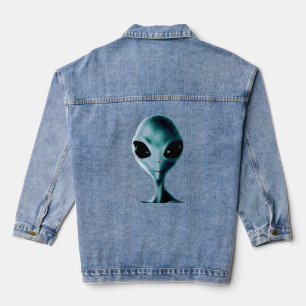 Vaquera Chaqueta de mezclilla alienígena