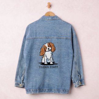 Vaquera Chaqueta de mezclilla Cavalier Spaniel KiniArt