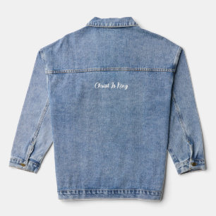 Vaquera chaqueta de mezclilla Christ King