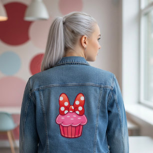 Vaquera Chaqueta de mezclilla con cupcakes