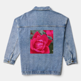 Vaquera Chaqueta de mezclilla CON DISEÑO DE ROSA