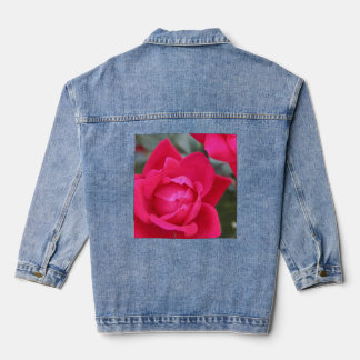 Vaquera Chaqueta de mezclilla CON DISEÑO DE ROSA