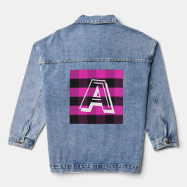 Vaquera Chaqueta de mezclilla con monograma inicial modern