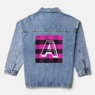 Vaquera Chaqueta de mezclilla con monograma inicial modern