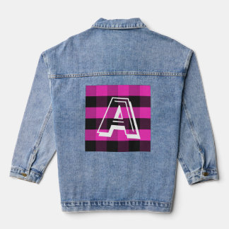 Vaquera Chaqueta de mezclilla con monograma inicial modern