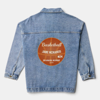 Vaquera Chaqueta de mezclilla de baloncesto