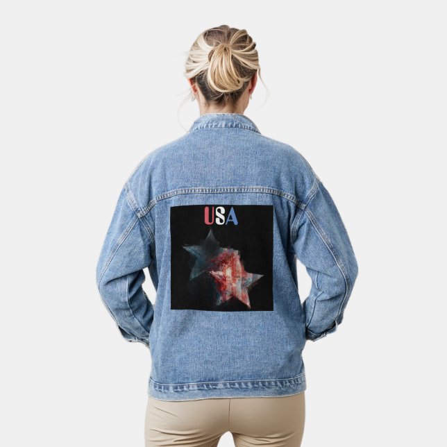Vaquera Chaqueta de mezclilla de EE. UU. (Modelo)