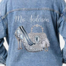 Chaqueta de mezclilla de novia
