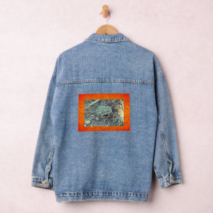 Vaquera Chaqueta de mezclilla de sapo