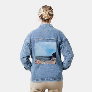 Vaquera Chaqueta de mezclilla "Dios es muy creativo"