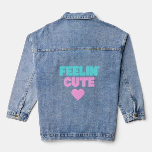 Vaquera Chaqueta de mezclilla Feeling Cute