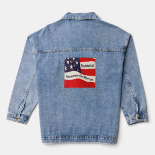 Vaquera Chaqueta de mezclilla Flag Warriors