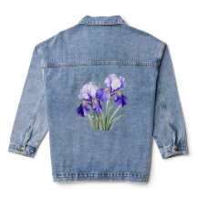 Chaqueta de mezclilla Iris acuarela