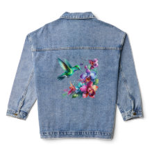 Chaqueta de mezclilla Jardín de Colibrí