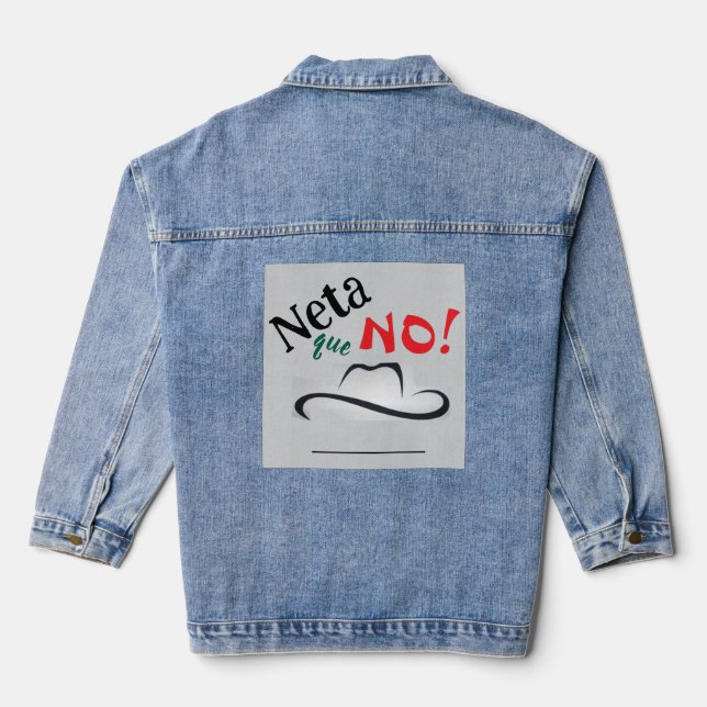 Vaquera Chaqueta de mezclilla Neta que No! (Reverso )