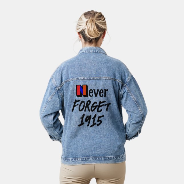 Vaquera Chaqueta de mezclilla Never Forget 1915 (Modelo)