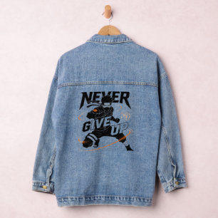 Vaquera Chaqueta de mezclilla Nunca te rindas