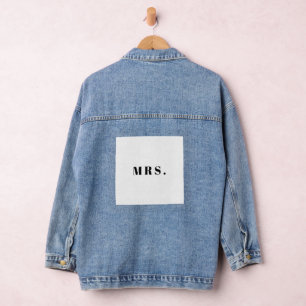 Vaquera Chaqueta de mezclilla para novia