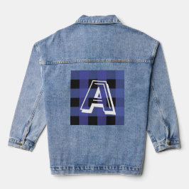 Vaquera Chaqueta de mezclilla personalizada con monograma 