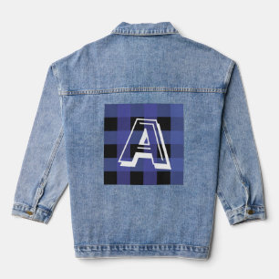 Vaquera Chaqueta de mezclilla personalizada con monograma 