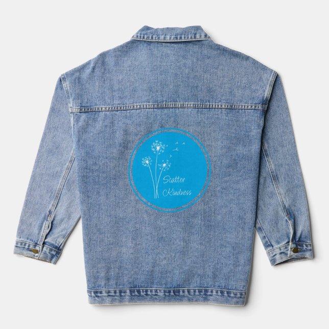 Vaquera Chaqueta de mezclilla Scatter Kindness (Reverso )