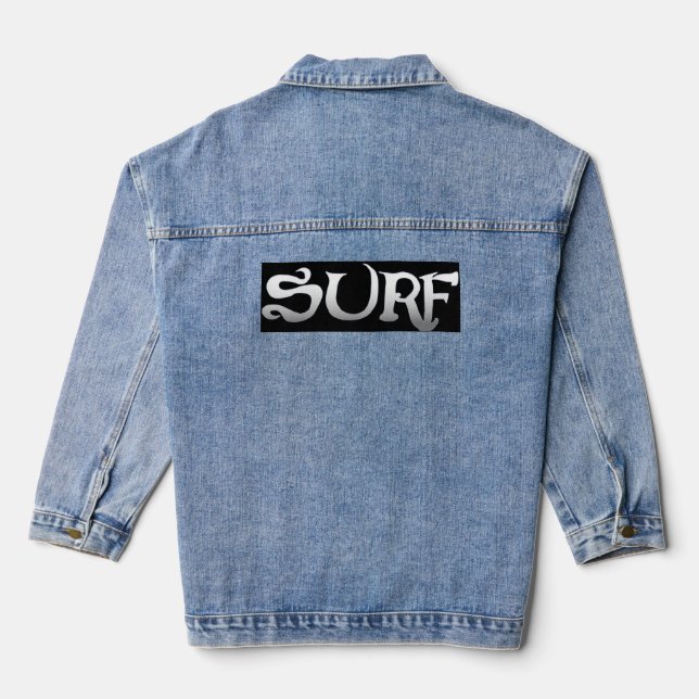 Vaquera Chaqueta de niebla negra de Surf (Reverso )