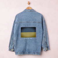 Chaqueta de vaqueros denim con bandera de Ucrania