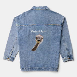 Vaquera Chaqueta Denim de avestruz de fin de semana
