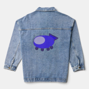 Vaquera Chaqueta Denim de la nave espacial azul