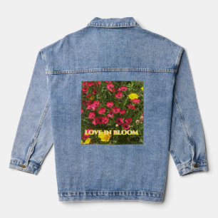 Vaquera Chaqueta Love in Bloom Rosas Rojas